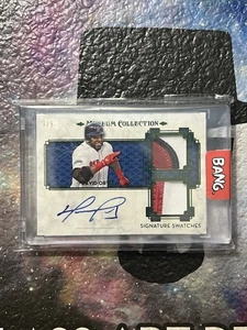 🔥RARE🔥 DAVID ORTIZ AUTO DUAL RELIC /5 MUSEUM COLLECTION SIGNATURE SWATCHES🔥 - Picture 1 of 4