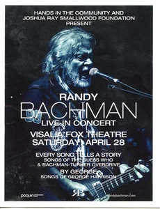 Randy Bachman Live in Concert Booklet Every Song Tells a Story BTO The Guess Who - Picture 1 of 3