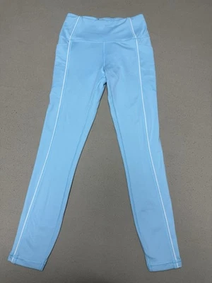 Victoria's Secret 粉红色终极高腰浅蓝色打底裤 XS 码  — 第 1/4 张图片