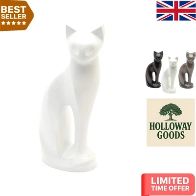 Sleek 24 Cubic Inch Cat Ashes Urn with Secure Fastening – Pet Memorial - Image 1 of 3