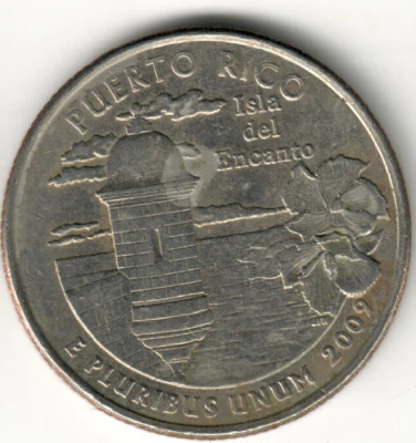 USA - 2009D - Washington ¼ Dollar - Puerto Rico - Low Mintage - #10636 - Image 1 of 2