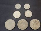 South Rhodesia Coins / 3 X Half Crowns / 2 X 1 Shilling / 2 X  6d / Hard To Find