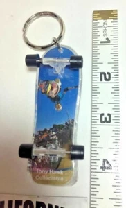 VINTAGE 1980'S TONY HAWK FINGERBOARD KEY CHAIN - J. GRANT BRITTAIN PHOTO! - Picture 1 of 3