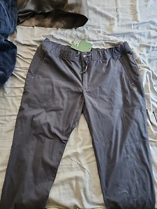 LL Bean Mens Explorer Ripstop Pants Cotton Stretch Hiking Size XL 32" Blue - Picture 1 of 4