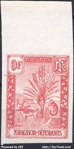 MADAGASCAR ZEBU ESSAI CHASSEPOT N° 77A NON DENTELÉ NEUF SANS GOMME - Picture 1 of 2