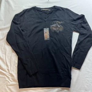 Ed Hardy Pullover schwarz Logo - Bild 1 von 6