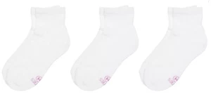 Hanes Classics Girls Ankle White Socks 6 pairs Small Shoes Size 6-10.5 - Picture 1 of 5