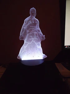 Creative 3D Visualization Lamp Remote Color Changing Soccer Player Night Light. - Picture 1 of 6