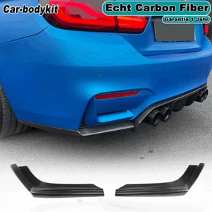 für BMW M3 F80 M4 F82 F83 2015-19 Carbon Splitter Flaps Wings Heck Seite Spoiler - Picture 1 of 9