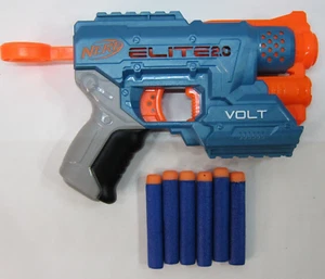 NERF Elite 2.0 Volt SD-1 Pre-owned Dart Gun With 6 darts - Picture 1 of 2