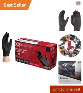 Versatile 3 Mil Black Nitrile Gloves – Perfect for Cleaning, Food Prep & More - Picture 1 of 10