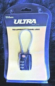 1 pieza de bloqueo de viaje combinado aprobado por la TSA Wilson ultra negro ligero seguro nuevo en paquete - Imagen 1 de 1