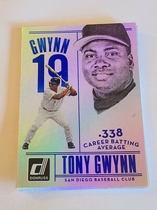 2015 Tony Gwynn Foil Insert Donruss .338 Career Batting Average Refractor 