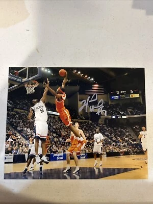 SYRACUSE ORANGE-HAKIM WARRICK 签名亲笔签名 8 x 10 照片图片 正品证书 03 张邮票 — 第 1/4 张图片