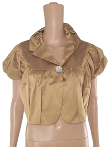 Calvin Klein Giacca Da Donna Beige Taglia 42 Made In Italy Elegante Blazer Chic - Picture 1 of 10