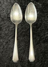 WM Rogers and Sons AA PAT AUG 21 1917 Silverplated 2 Teaspoons LINCOLN