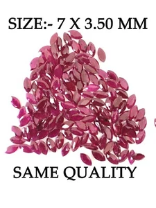 Certified Natural Ruby Marquise Size 7x3.50 mm Cut Faceted Loose Gemstone 5237 - Picture 1 of 5