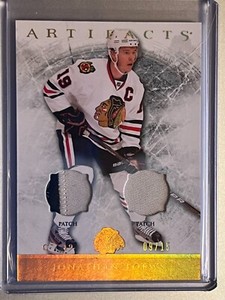 Jonathan Toews Dual Patch /15 2012-13 Upper Deck Artifacts 44 Chicago Blackhawks