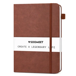 Lined Journal Notebook Hardcover Notebooks A5 Dotted Leather Journal for Writing - Picture 1 of 8