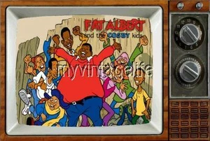 IMÁN DE TELEVISIÓN FAT ALBERT & COSBY PARA NIÑOS 2"" x 3"" arte DIBUJOS ANIMADOS DE SÁBADO POR LA MAÑANA - Imagen 1 de 1
