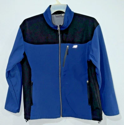 Chaqueta NEW BALANCE Azul Neopreno Cremallera Completa Forrada de Vellón M Foto 1 de 4