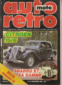 AUTO RETRO 16 DOSSIER 19p CITROEN TRACTION 15/6 FRANCO SBARRO FIAT 124 SPIDER - Imagen 1 de 2