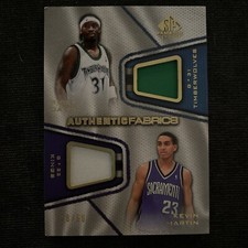2007-08 SP Game Used Ricky Davis & Kevin Martin Fabrics Dual Patch #AFD-DM /50