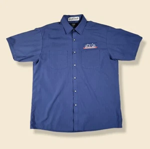 Cintas Work Shirt 90s Workwear Mechanic Vintage Button Down Short Sleeved Size L - Picture 1 of 5