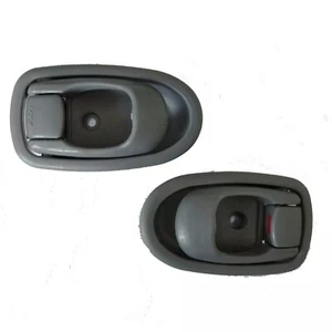 Fit 1996-2000 Hyundai Elantra Inside Gray Front Rear Left Right Door Handle 2Pcs - Picture 1 of 3
