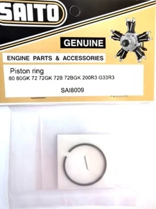 Saito SAI8009 Piston ring 80 72 200R3 Saito aircraft Engine Parts Rc Radio Model - Picture 1 of 3