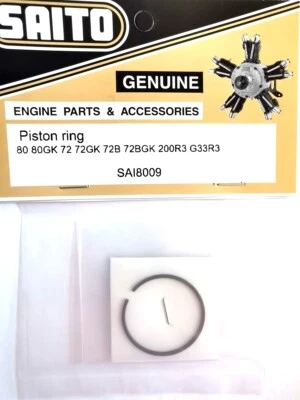 Anel de pistão Saito SAI8009 80 72 200R3 peças de motor de aeronave Saito modelo de rádio de controle remoto - Imagem 1 de 3
