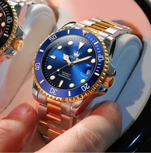 OLEVS Men Automatic Watch Luxury Diving Watch Waterproof Luminous Watch For Men - Picture 1 of 5