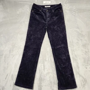 Sportscraft Womens Pants 6 Simone Corduroy 10 PURPLE Straight Leg STRETCH - Picture 1 of 13