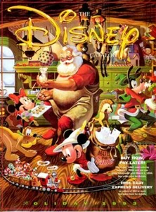VINTAGE 1993 - WALT DISNEY STORE SANTA'S WORKSHOP MICKEY MOUSE COVER CATALOG - Picture 1 of 1