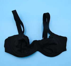 Victorias Secret 34C Black Underwired Push Up Wide Straps Bikini Top Swimwear VS - Picture 1 of 6