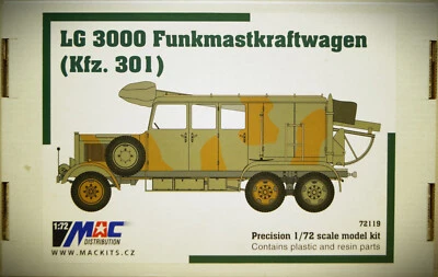 1:72 MAC Distribuzione 72119 Kit LG 3000 Camion Con Torretta ( Kfz. 301 ) Nuovo - Immagine 1 di 4