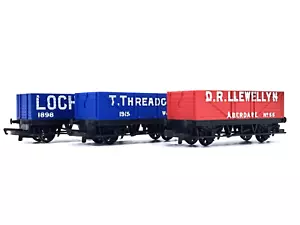 Hornby OO Gauge - LWB Open Wagons x 3 - Foto 1 di 11