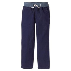 NWT Gymboree Boys Pull on Pants Pants Twill Navy Blue many sizes - Picture 1 of 1