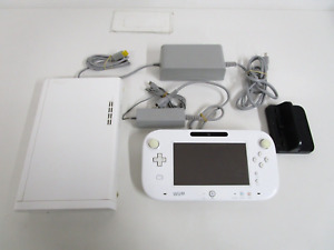 D167 Nintendo Wii U White Premium Set 32GB Console Japan JP w/controller adapter