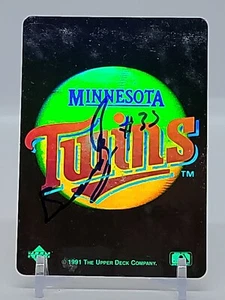 BRUSDAR GRATEROL Firmado Minnesota Twins Logotipo Holográfico DODGERS Autógrafo AUTOMÁTICO - Imagen 1 de 1