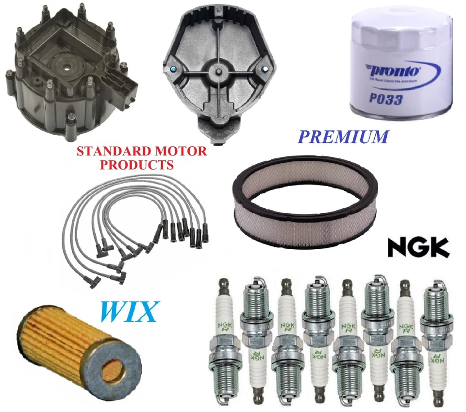 Kit de afinación filtros tapa cable bujías para Oldsmobile Cutlass V8 7,5 L 1975 Foto 1 de 1