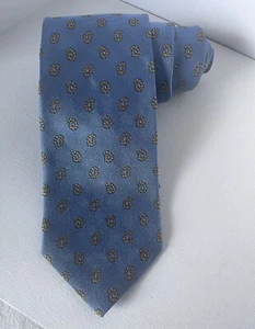 Cravatta uomo Brooks Brothers blu chiaro paisley cravatta a costine classica - Foto 1 di 4