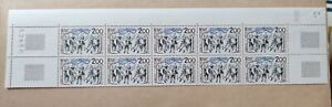 Bloc de 10 timbre Europa cept danses traditionnelles 1981 FRANCE  Y T2139 Neufs 