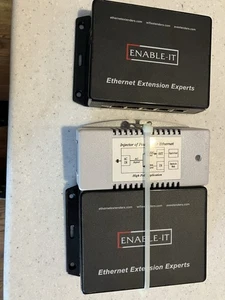 Pakiet 2 Enable-IT 865LRE Gigabit PoE Extender + Enable-IT 360 KIT - Zdjęcie 1 z 8