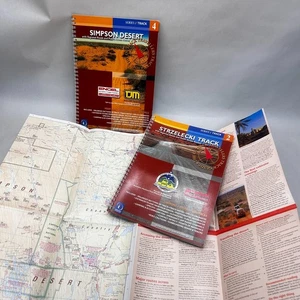 3 x Simpson Desert & Strzelecki Track Maps 4WD Outback Travels - Picture 1 of 14
