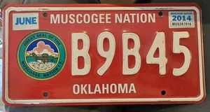 Targa Oklahoma 2014 OK 14 Nazione Muscogee Nazione Nativa Americana - Foto 1 di 1