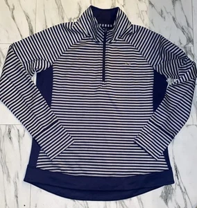 VINEYARD VINES SZ L (16) Navy/Gray Long Sleeve Half-Zip Pullover Fun Whale NWOT - Picture 1 of 5