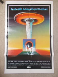 PÓSTER ORIGINAL DE UNA HOJA DEL FESTIVAL DE ANIMACIÓN FANTÁSTICO DE PINK FLOYD 1977 EN MUY BUENA CONDICIÓN - Imagen 1 de 5