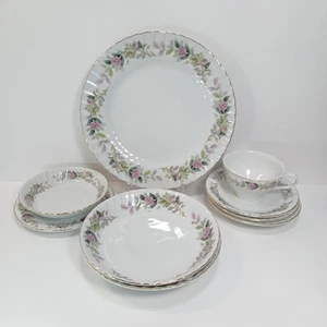 9pc Mix Lot Regency Rose Dinnerware Dishes Creative Fine China Plates Bowls Cup - Picture 1 of 10