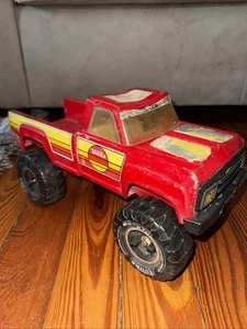 Vtg 1970s Tonka BIG COUNTRY Hi-BOY 4X4 Red MR-970 Lifted Pickup Truck #2990 - Picture 1 of 13